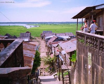 Foto: Peru-Peru - pohled na Amazonku z m�sta Iquitos
