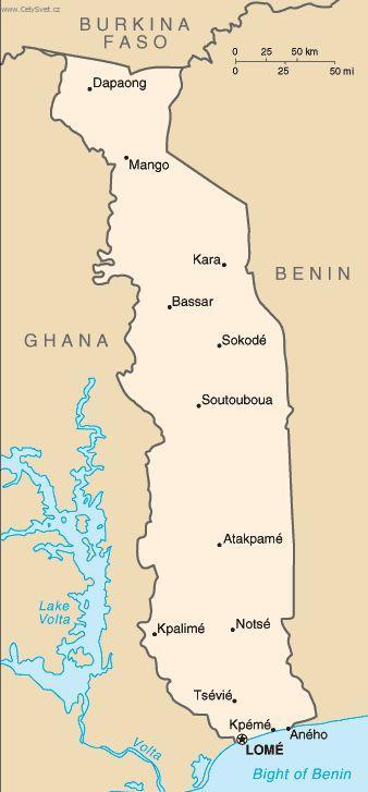 Foto: Togo-politick� mapa