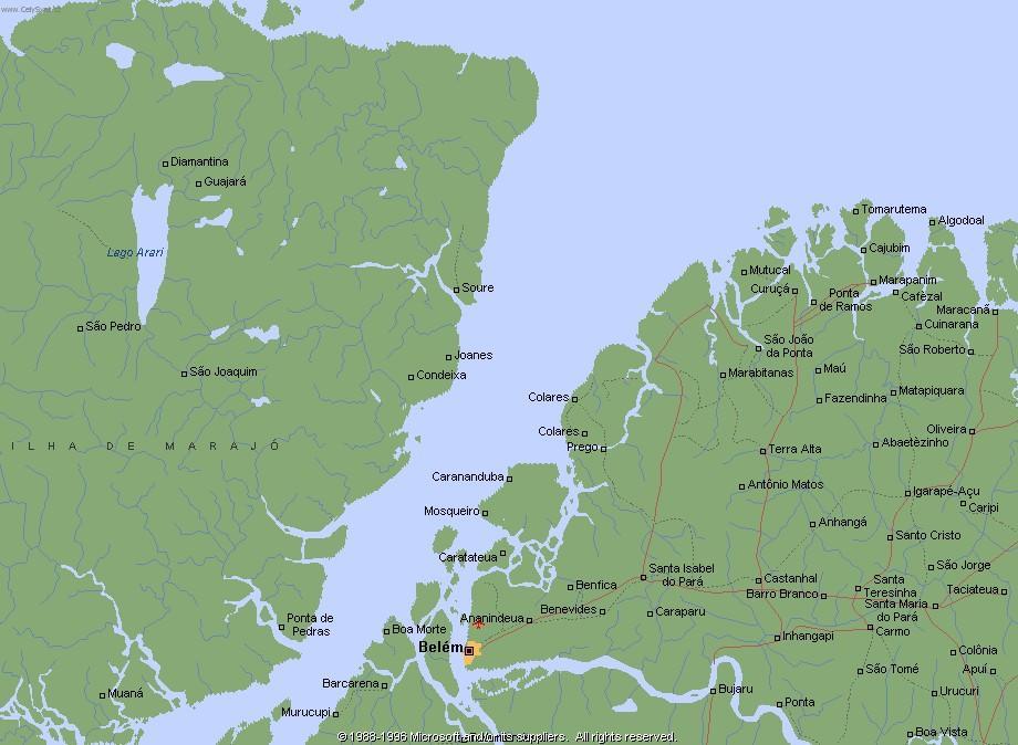 Foto: Braz�lie, m�sto Bel�m-Mapa