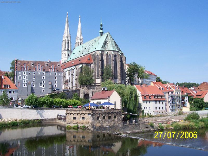 Foto: G�rlitz-Chr�m focen� z polsk� strany �eky