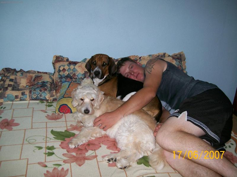 Foto: Rocky, m�j p�n��ek a kamar�d-v�ichni t�i odpo��v�me po n�ro�n�m dni