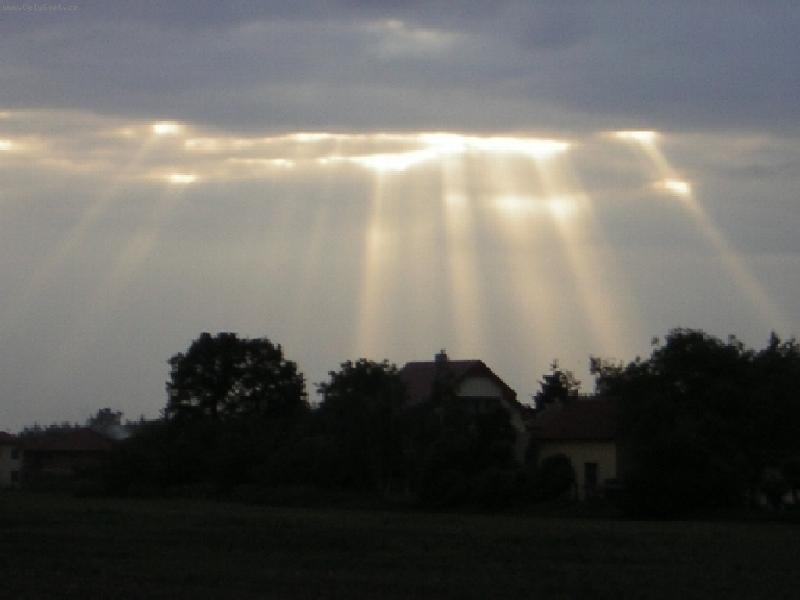 Foto: Slunce d�l� divy...-Podve�ern� slunecn� paprsky