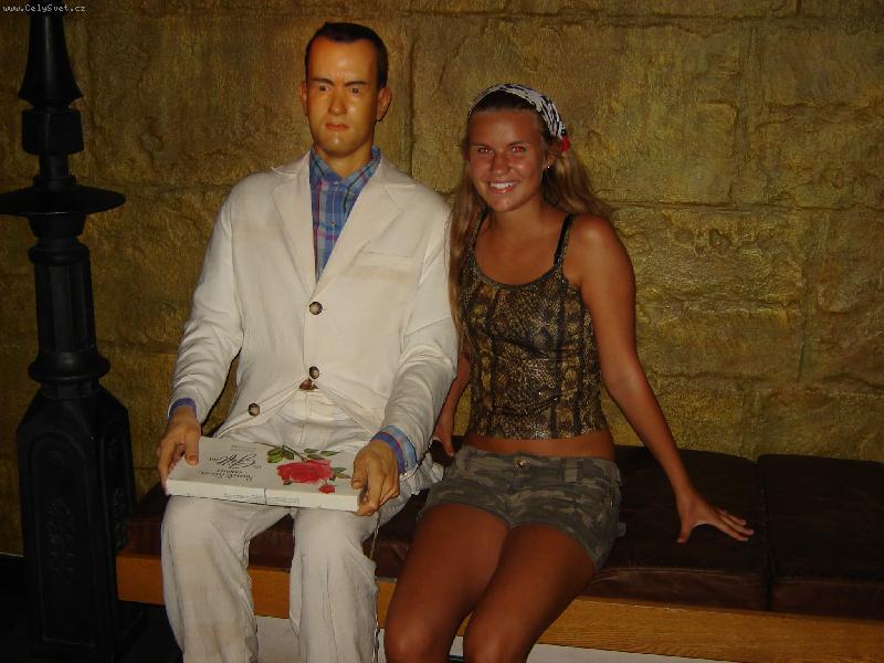 Foto: j� a Tom Hanks-ve voskov�m muzeu v Kodani