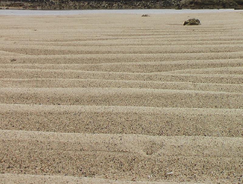 Foto: Br�zdy v p�sku zp�soben� odivem-Pl� na Lanzarote