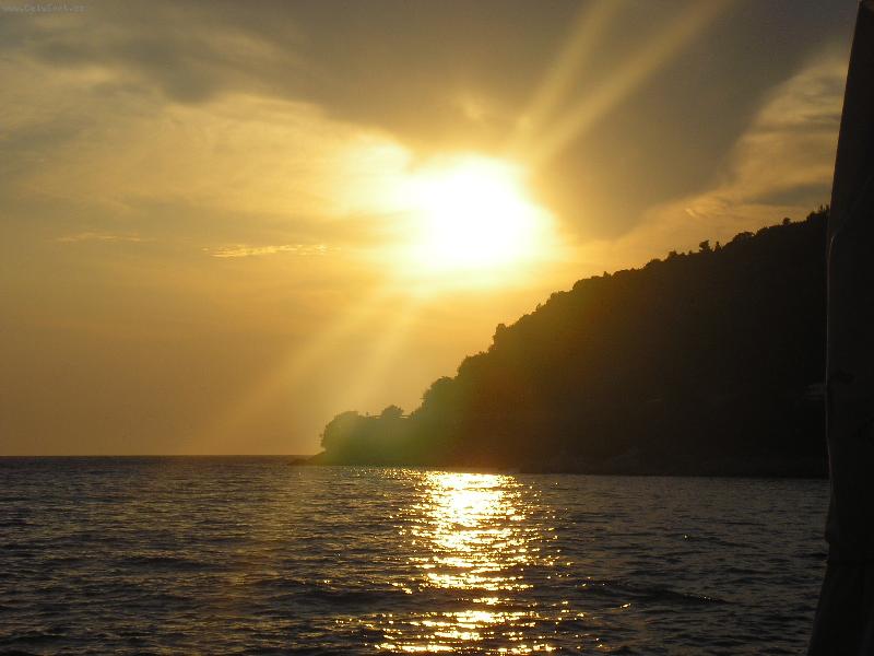 Foto: Z�pad slunce v Chorvatsku