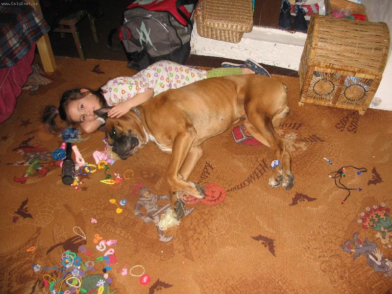 Foto: Tedy a Terezka-ochr�nce na�� dcerky a v�rn� kamar�d