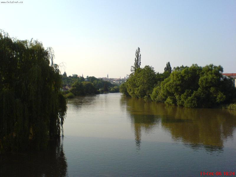 Foto: co je to �as?-Znojmo proti proudu �eky Dyje.