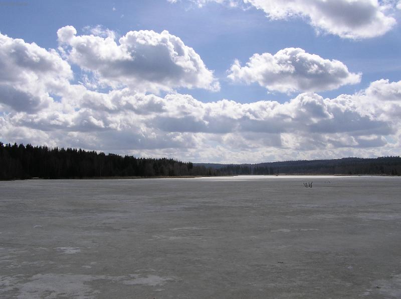 Foto: Brdy 2.dubna 2006 kolem 14.hodiny-Padr�sk� Dolej�� rybn�k