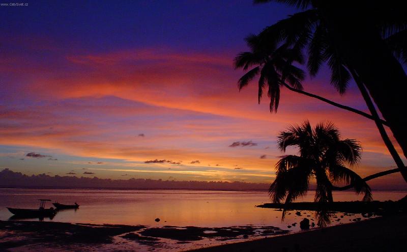 Foto: Z�pad slunce na Fiji