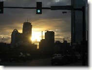 Z�pad slunce nad Bostonem