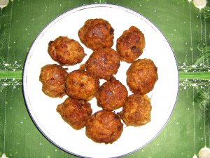 Recept online: Kuli�ky z mlet�ho masa se ���vou z jable�n�ho v�na: Kuli�ky z ml�t�ho masa s om��kou ze zeleniny a �ampion�, jable�n�ho v�na a ke�upu