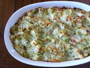 Recept online: Zape�en� p�rek se �unkou: Zape�en� p�rek se �unkou a dv�ma druhy s�r�, sypan� slune�nicov�mi sem�nky